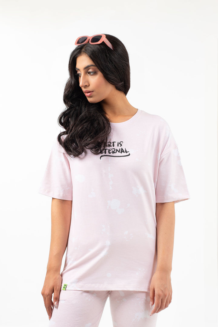 Splatter Tee Pink