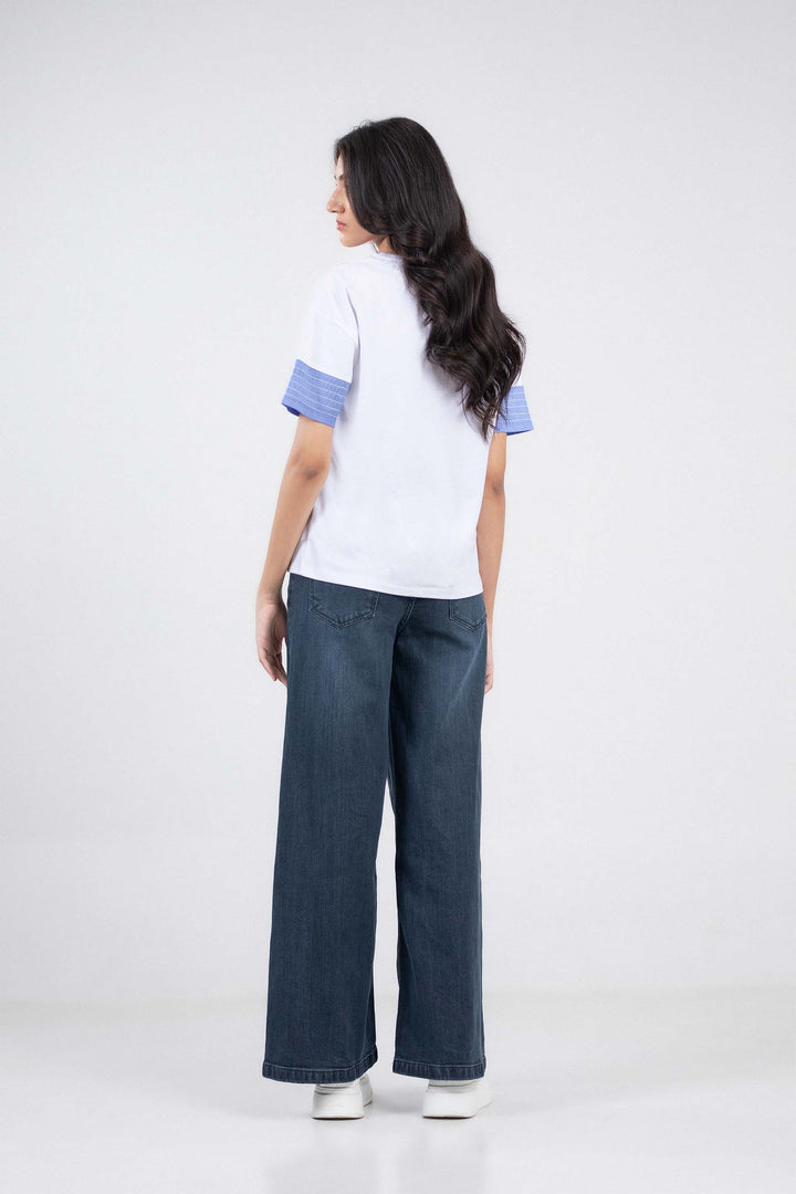 Contrasting Tee