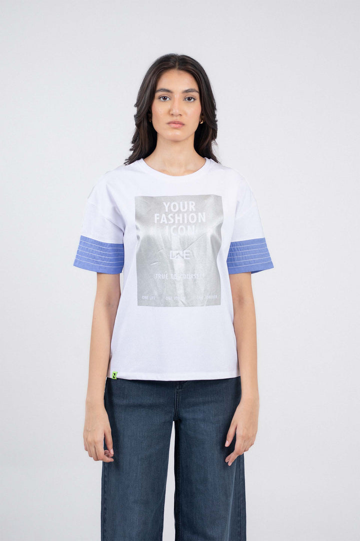 Contrasting Tee