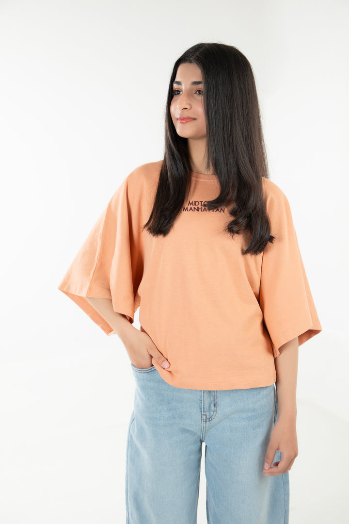 Embroidered Kimono Tee