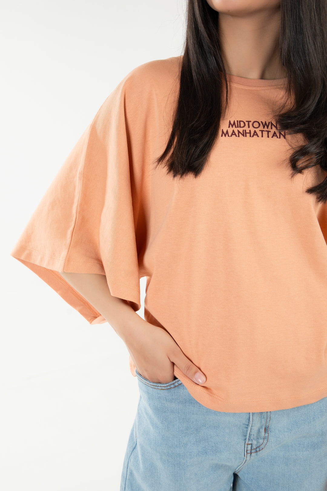 Embroidered Kimono Tee