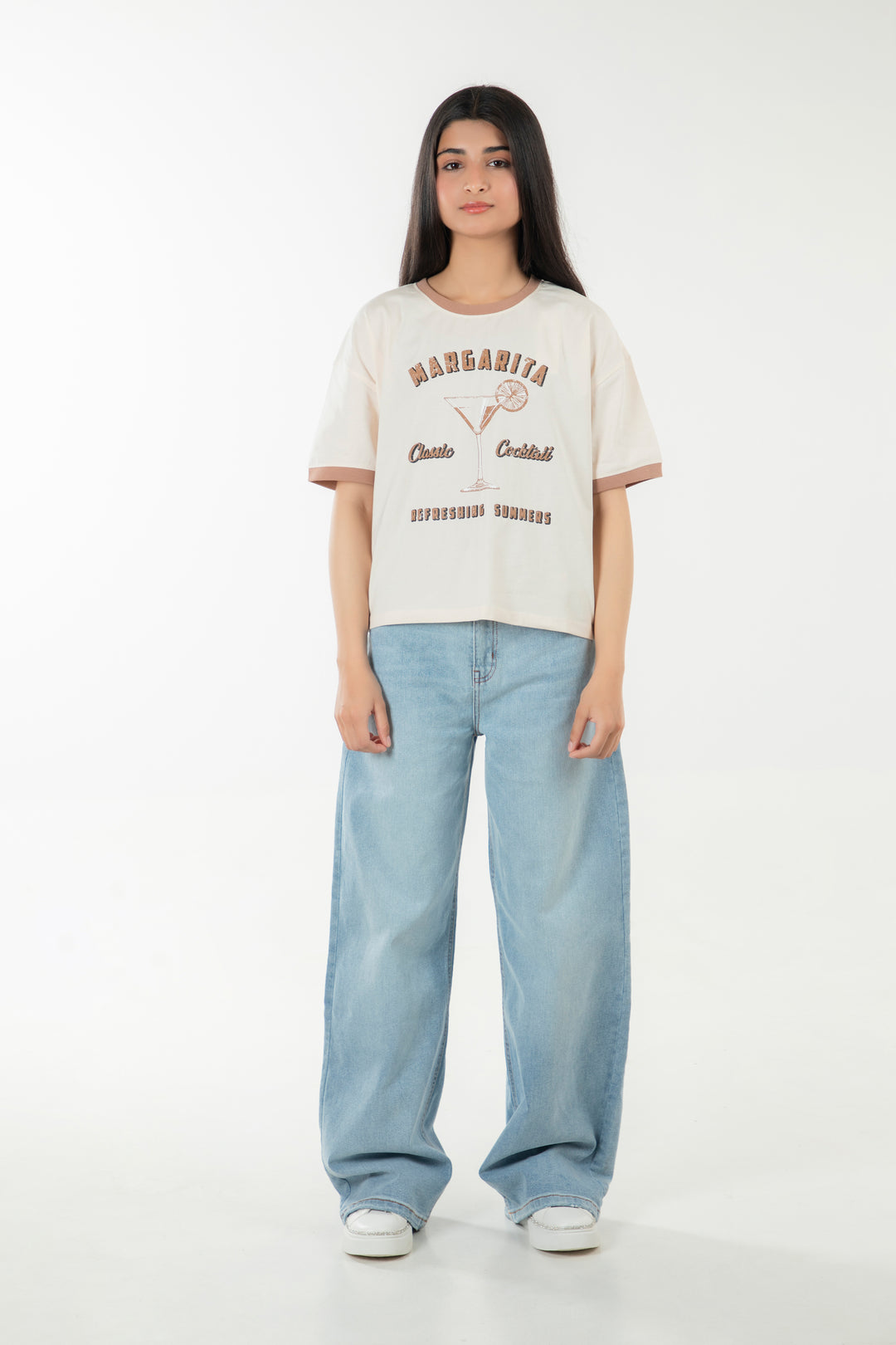 Contrasting Graphic Tee