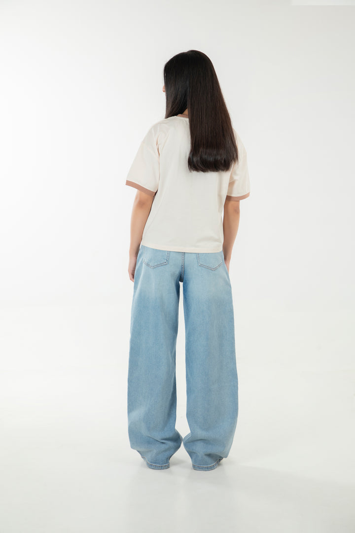 Contrasting Graphic Tee