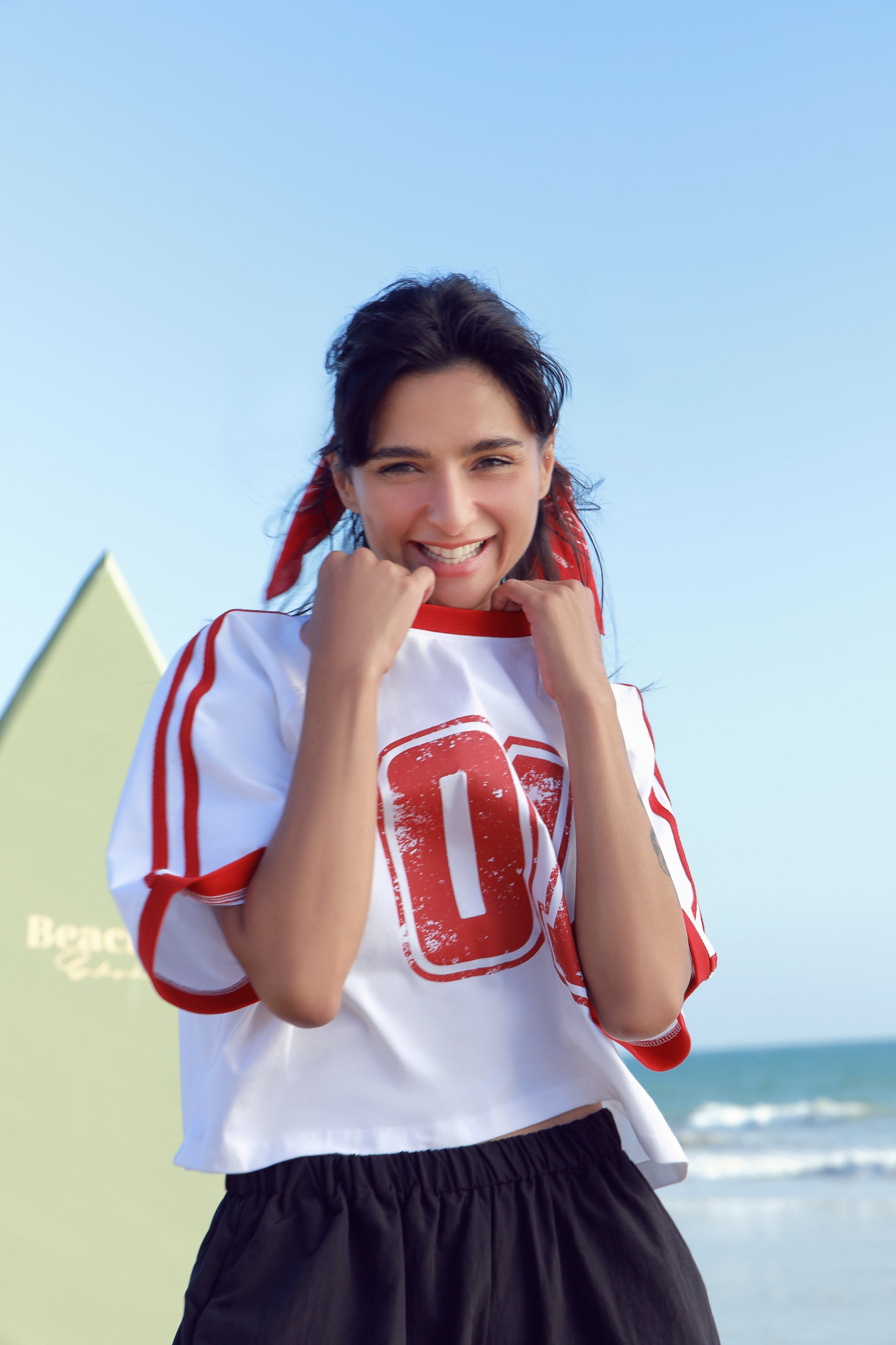 Cropped Raglan Tee – ONE