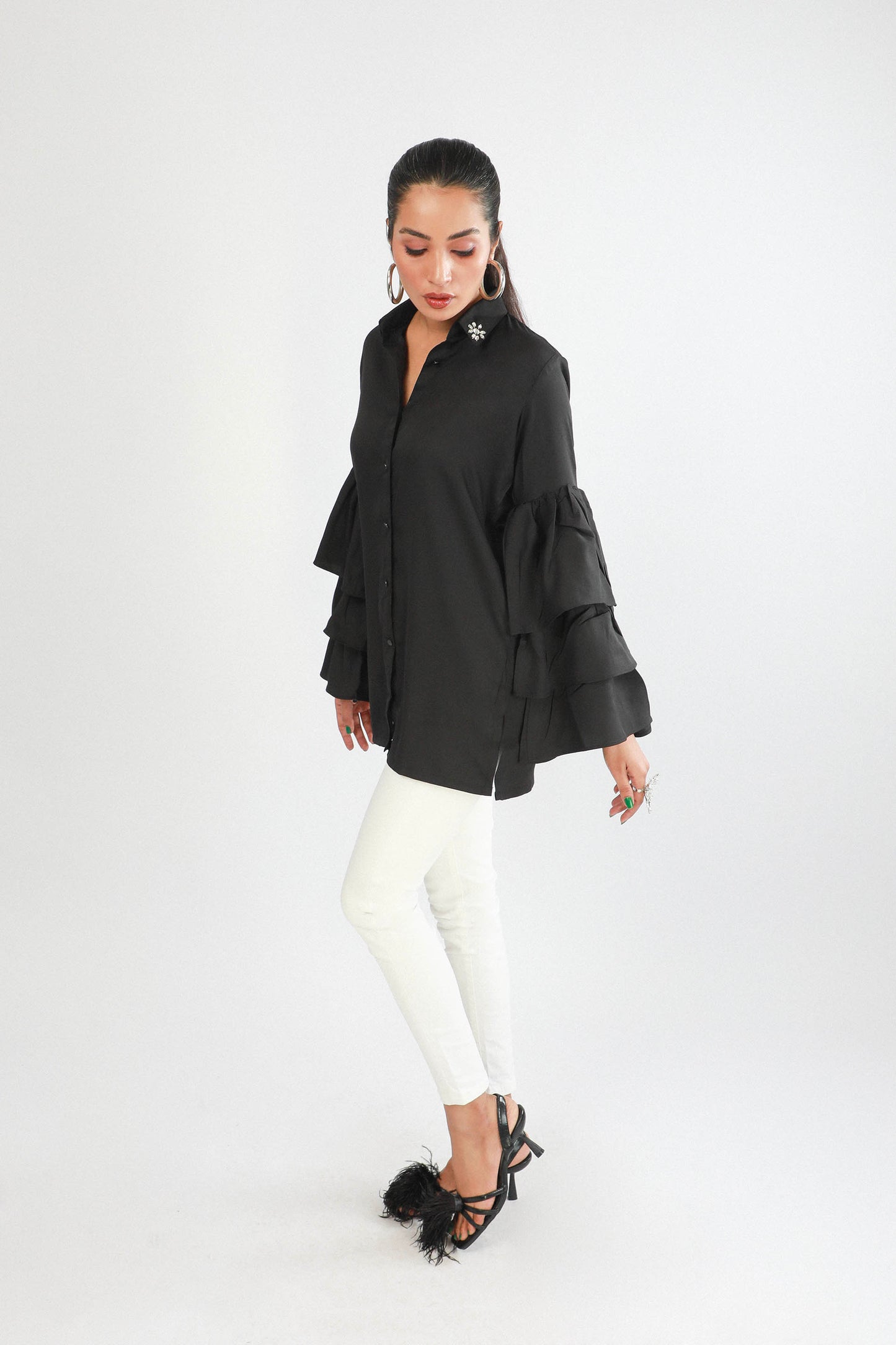 Flared Top Black