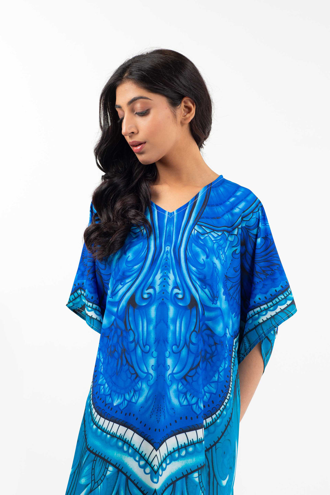 Long Kaftan Blue