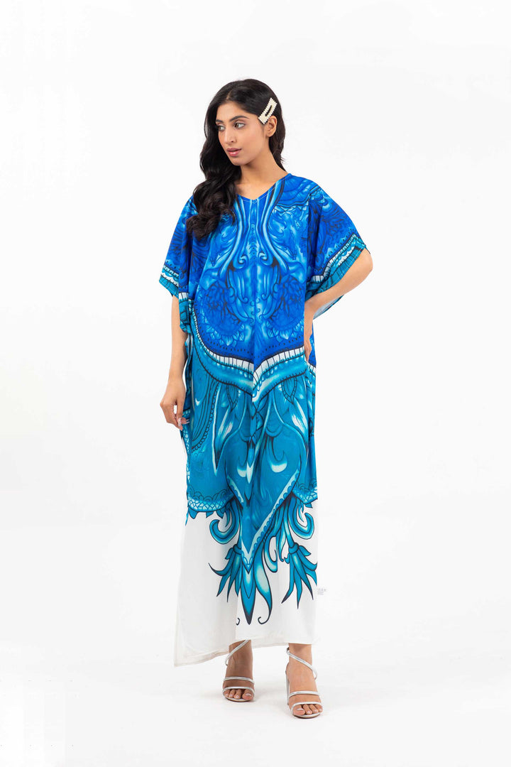 Long Kaftan Blue