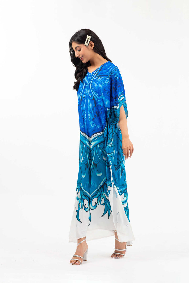 Long Kaftan Blue