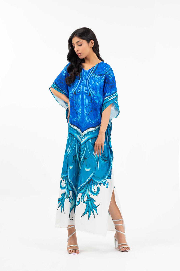 Long Kaftan Blue