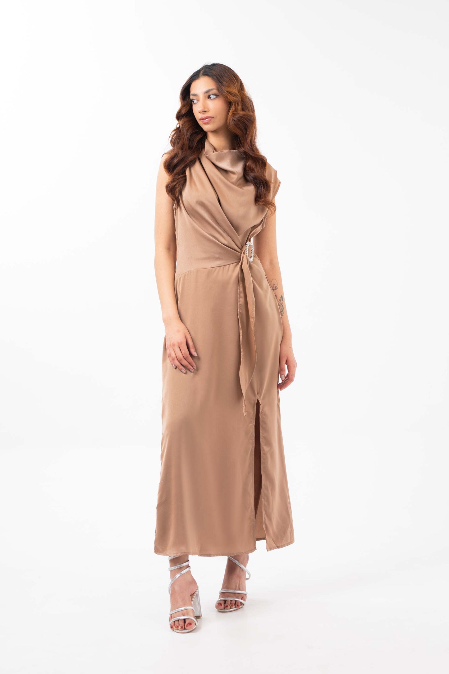 Belted Dress Copper