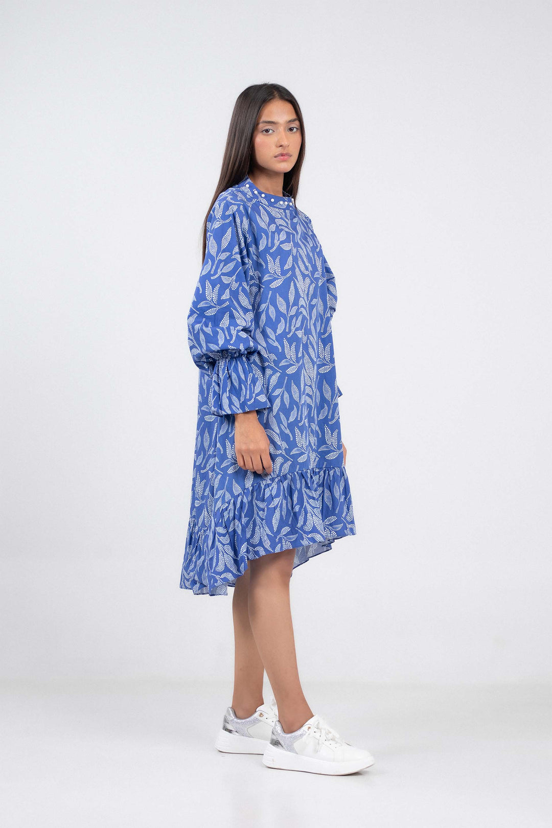 Frilled Flare Dress