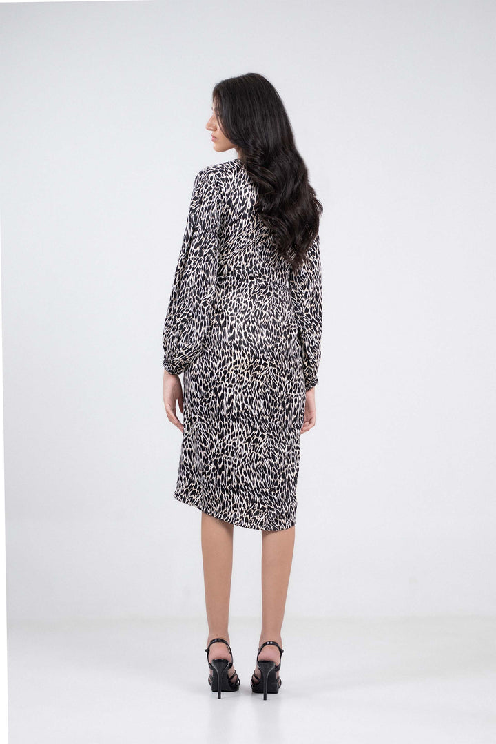 Printed Wrap Dress