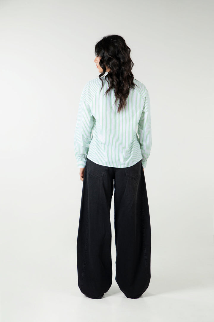 Ban Collar Tunic Top