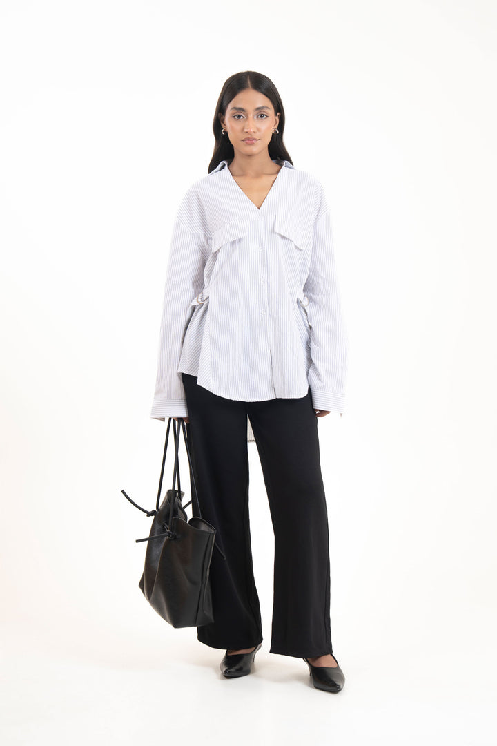 Buckled Button Down Shirt