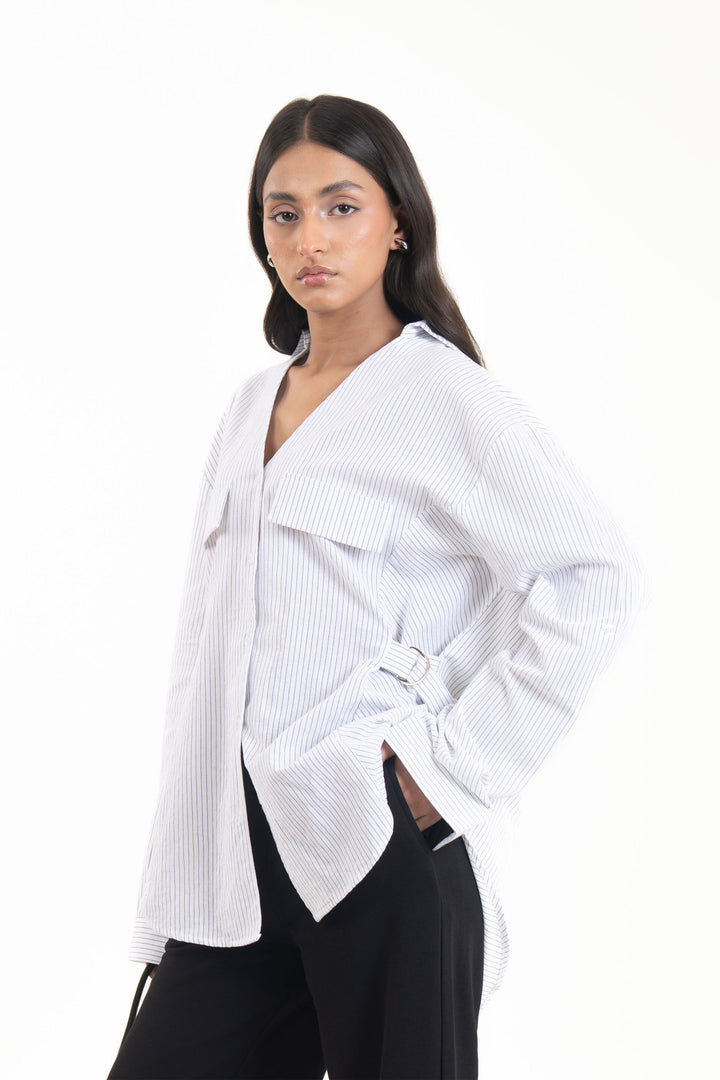 Buckled Button Down Shirt