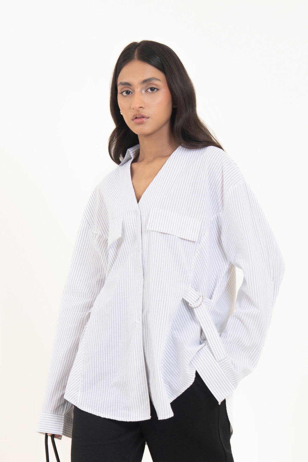 Buckled Button Down Shirt