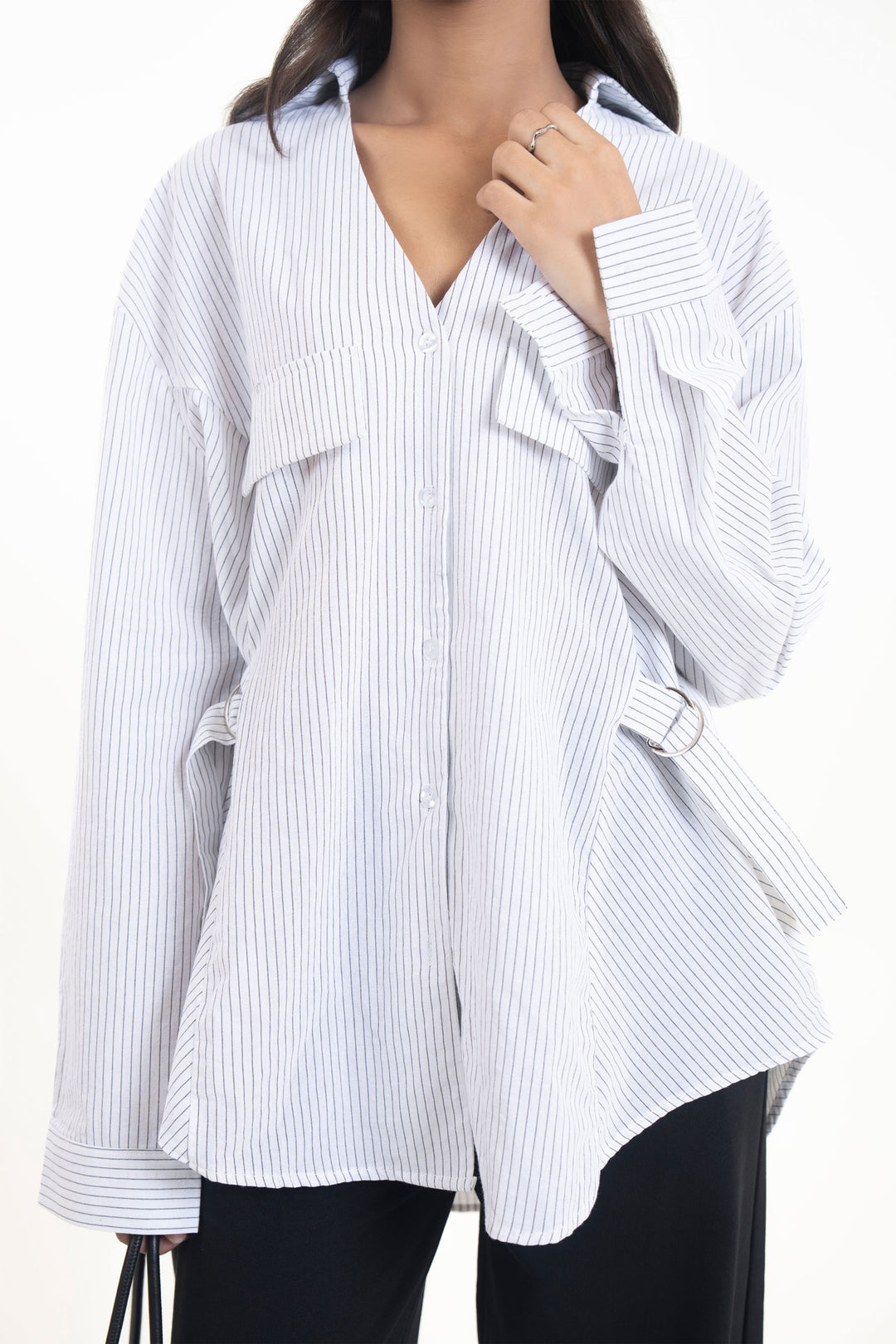 Buckled Button Down Shirt
