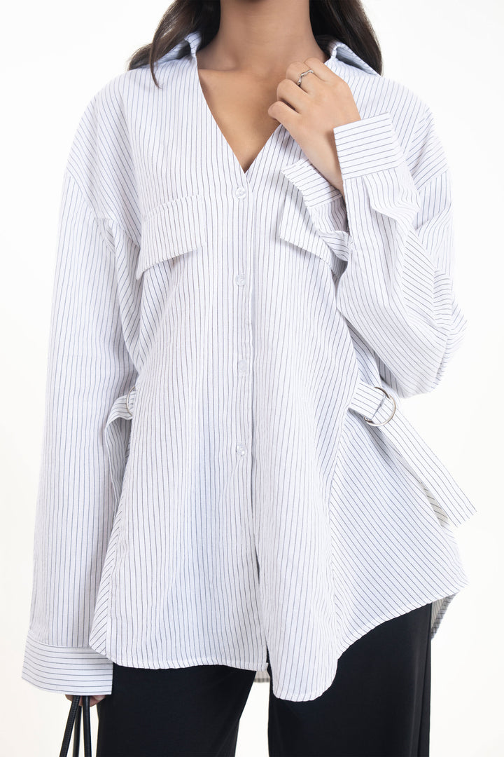 Buckled Button Down Shirt