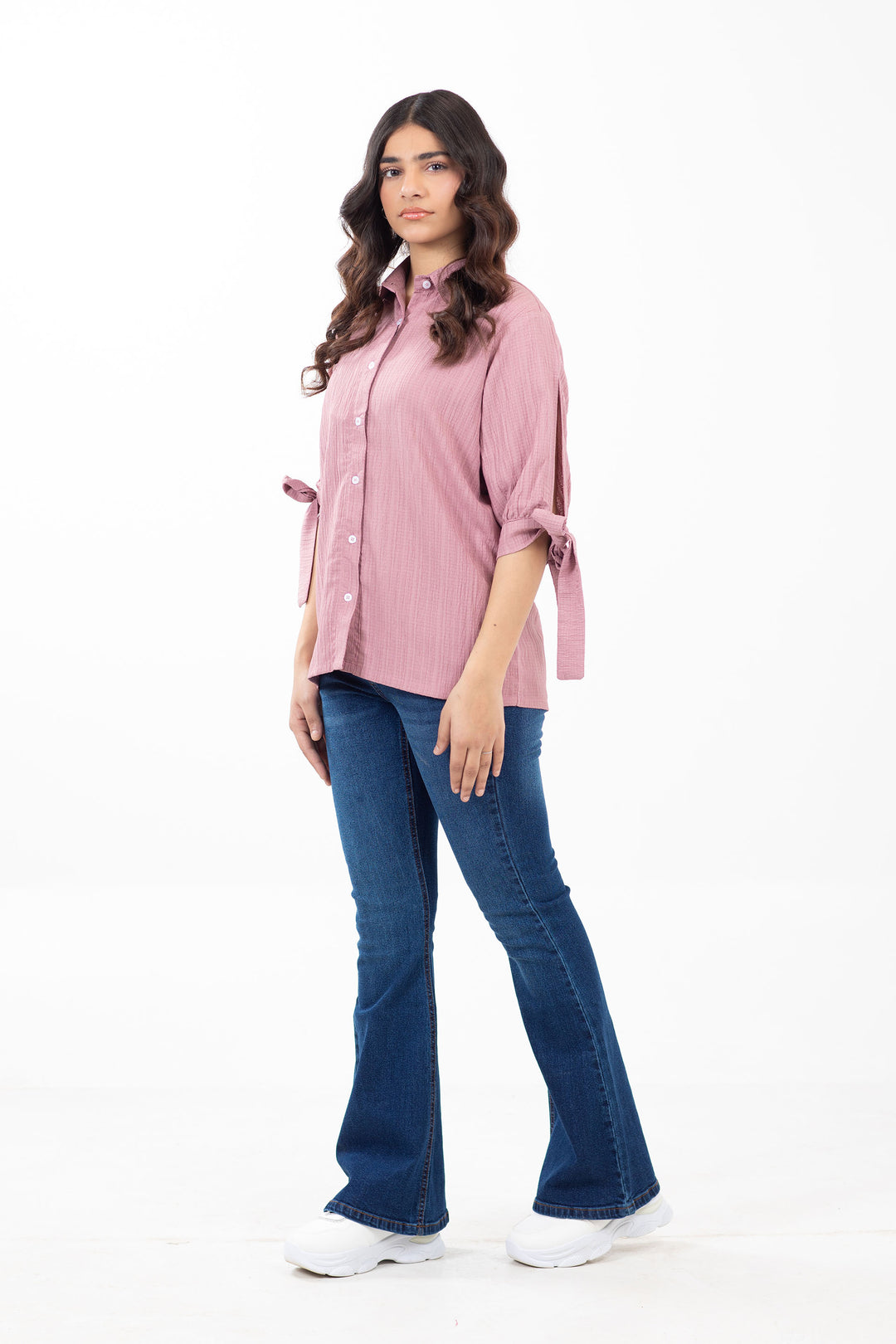 Textured Button Down Shirt