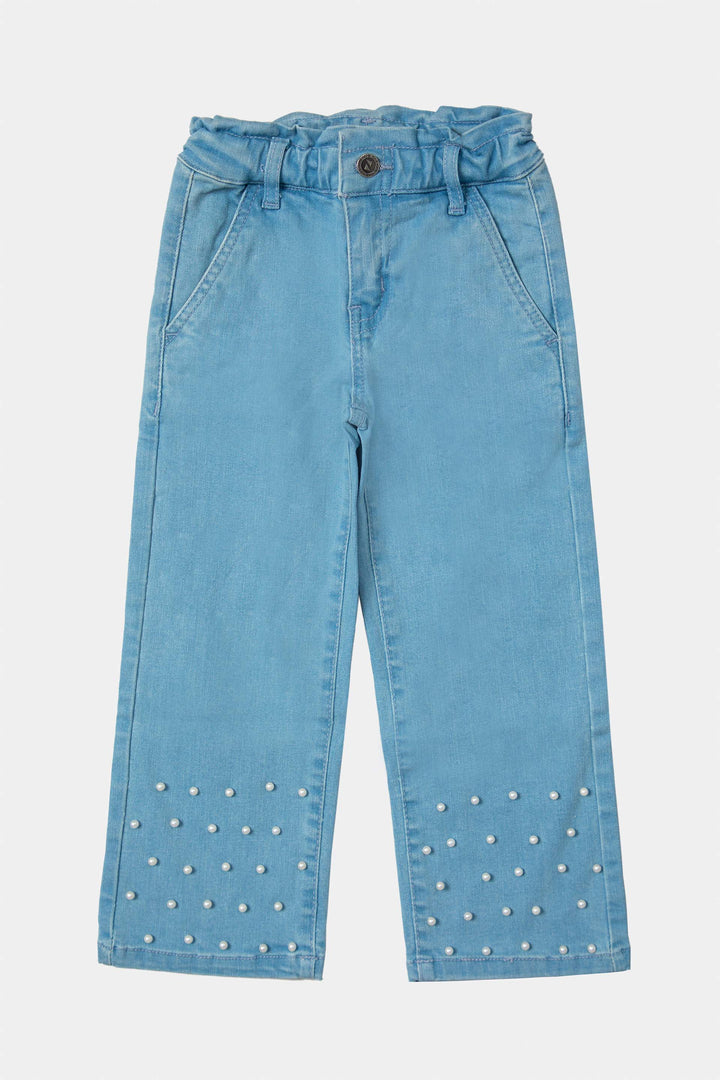 Embellished Straight Jeans