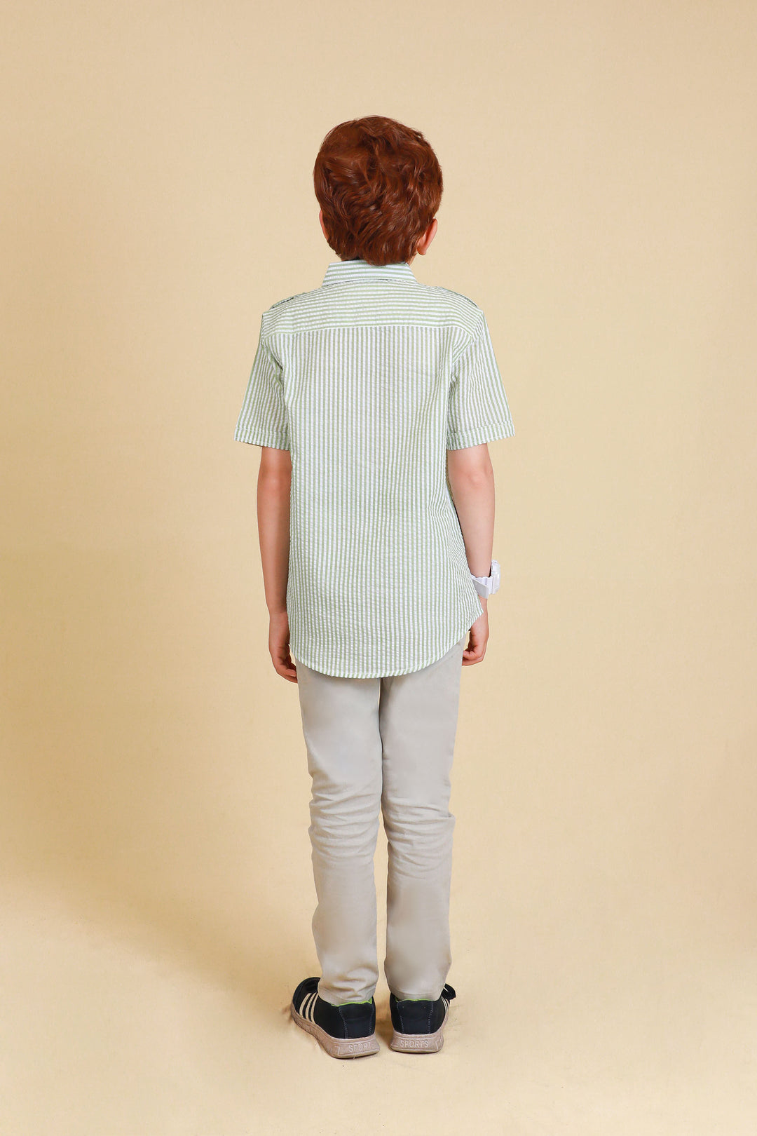 Check Shirt White/Green