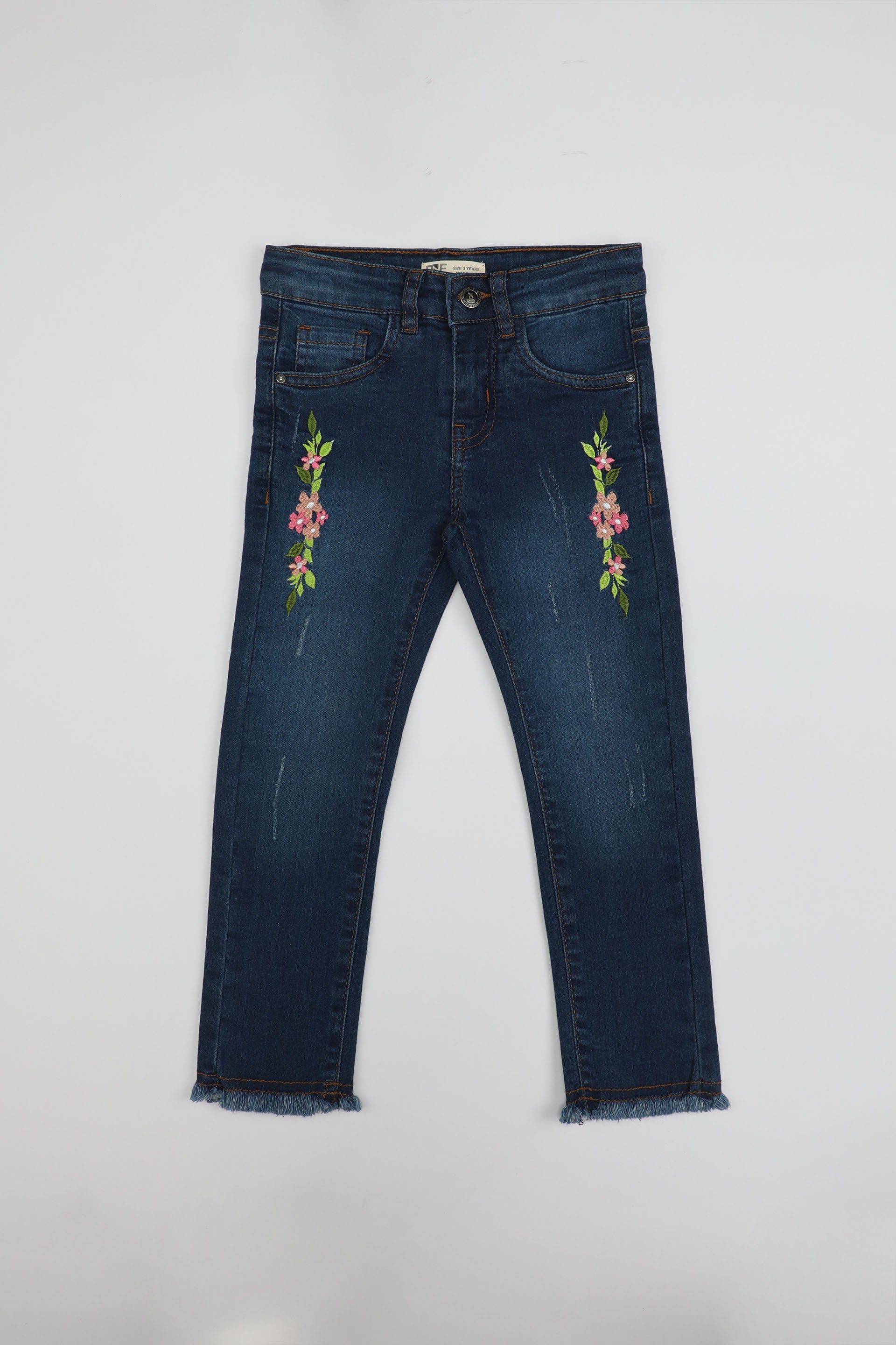 Embroidered Jeans Indigo