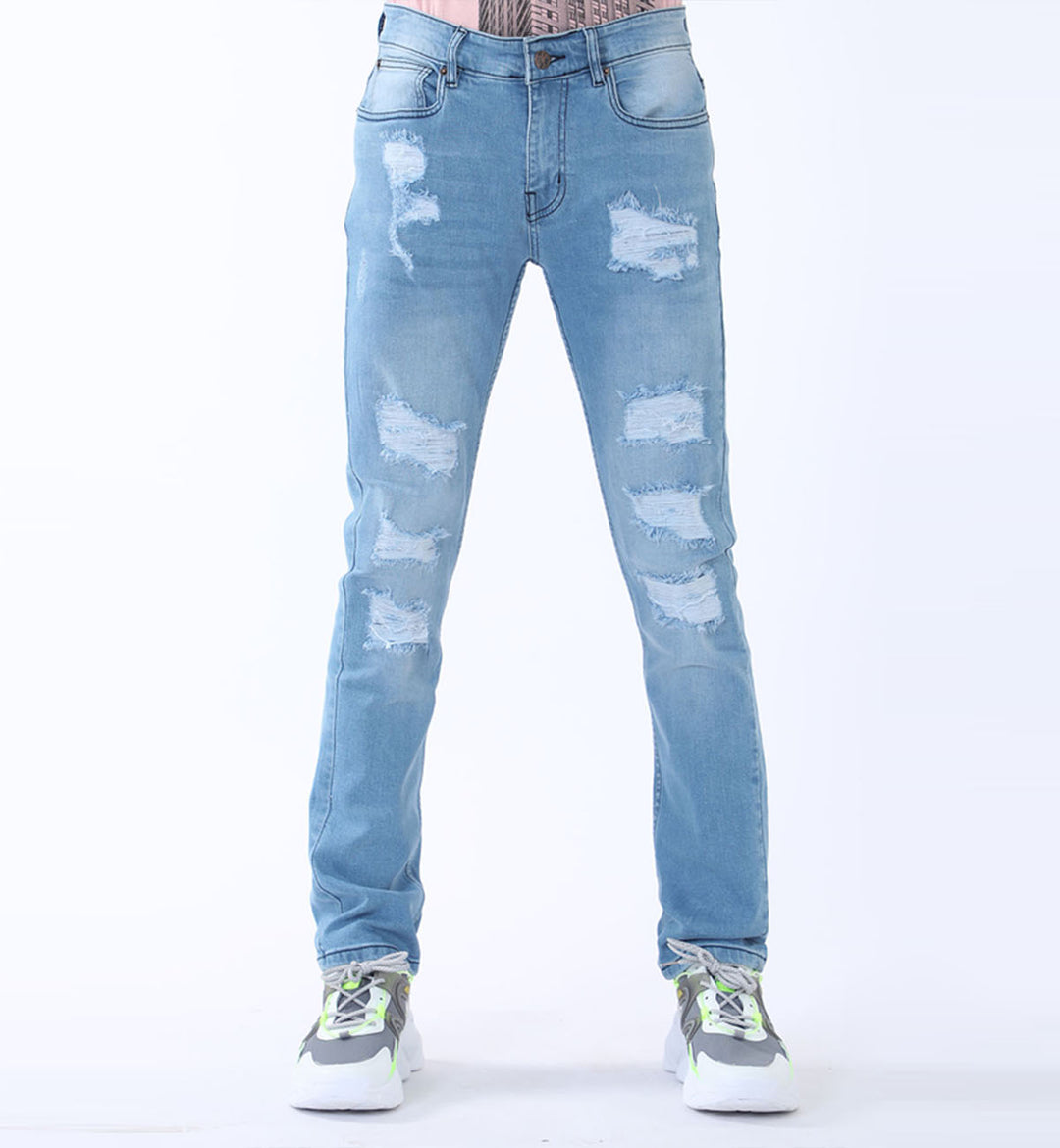Ripped Jeans Light Blue (7487290114199)