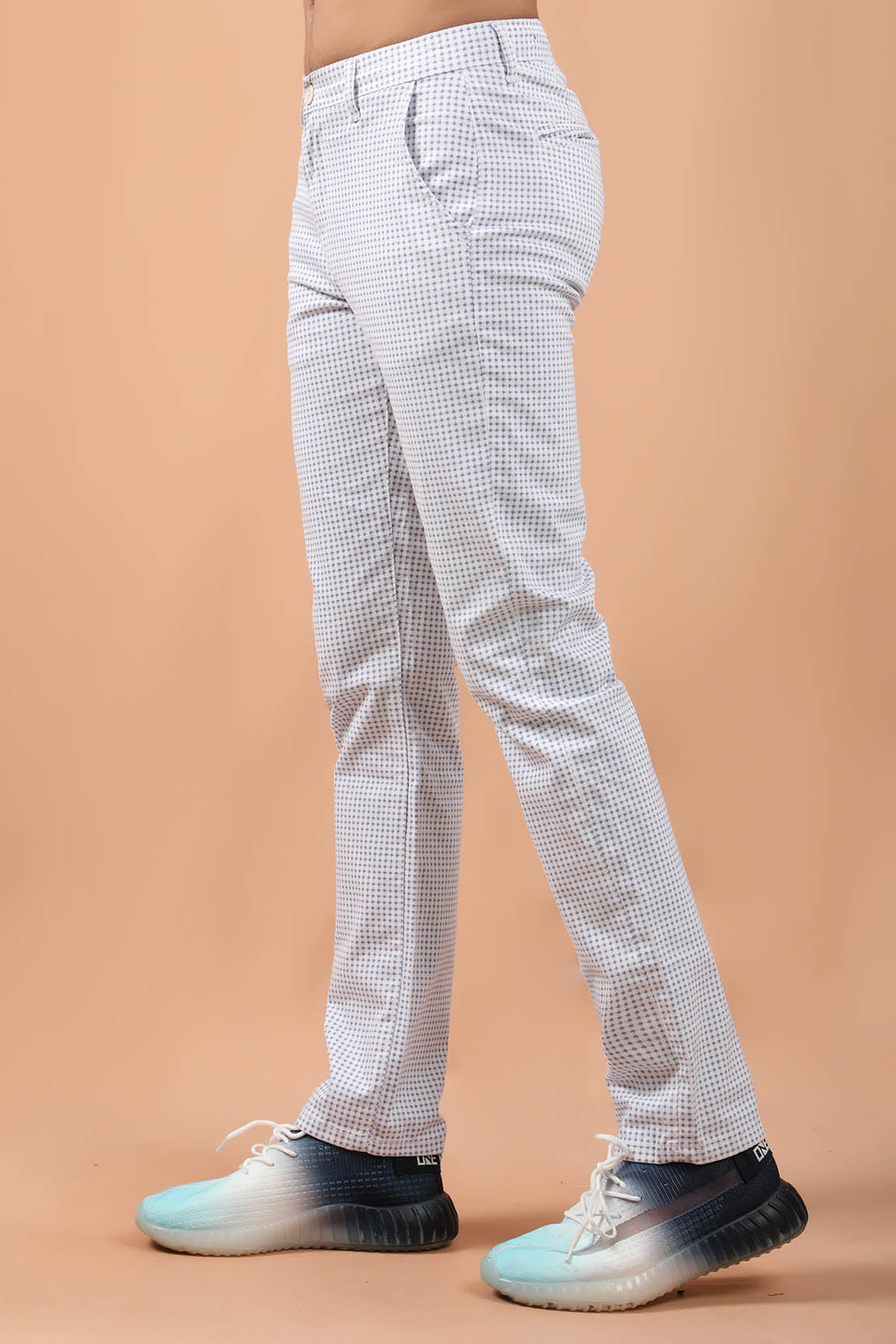 Houndstooth Pants Blue/White (7220057374871)