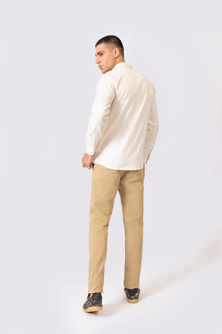 Textured Pants Khaki