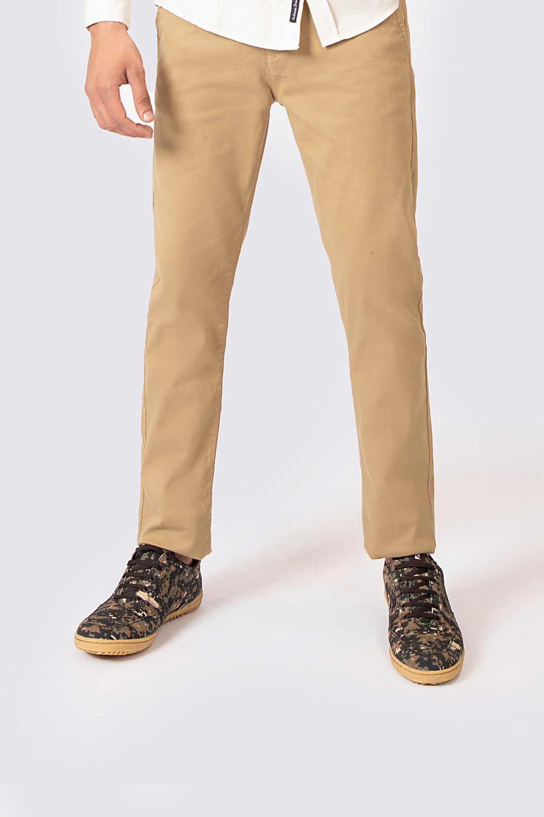 Textured Pants Khaki