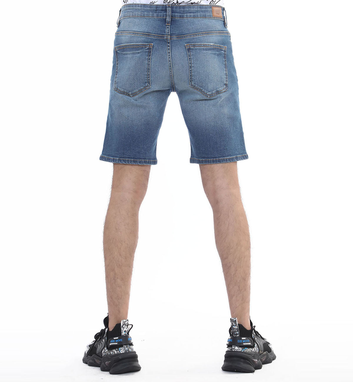Ripped Shorts Vintage Blue (7530910843031)