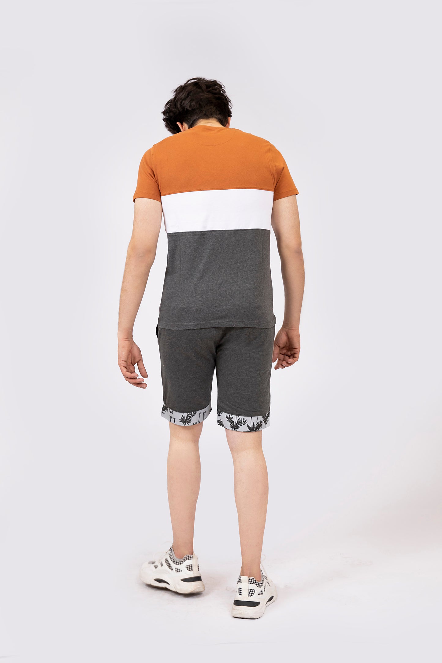 Cuffed Shorts Charcoal