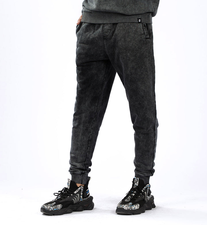 Washed Trackpants Black