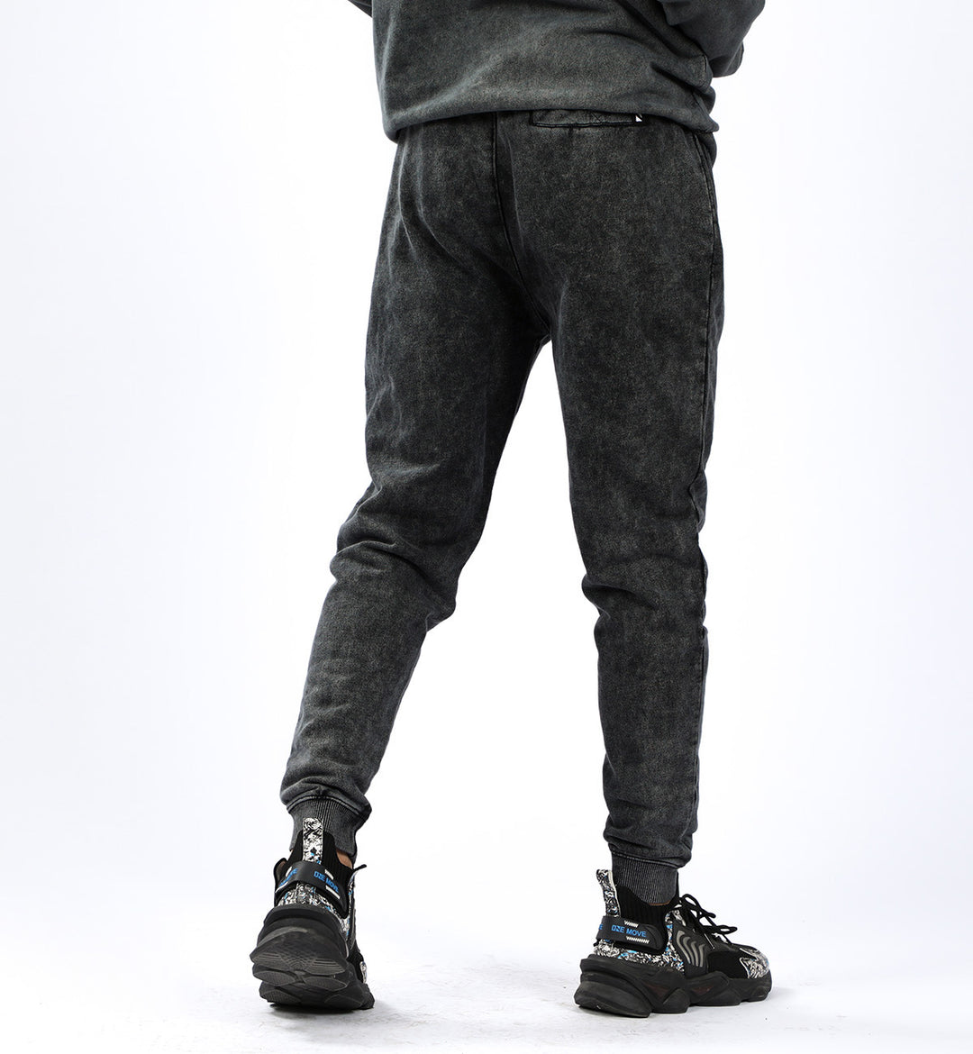 Washed Trackpants Black