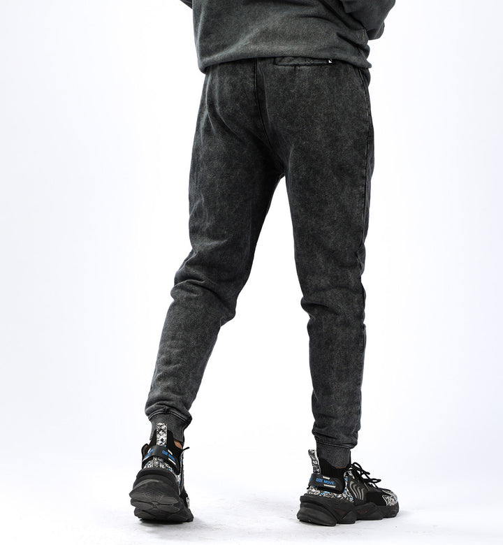 Washed Trackpants Black