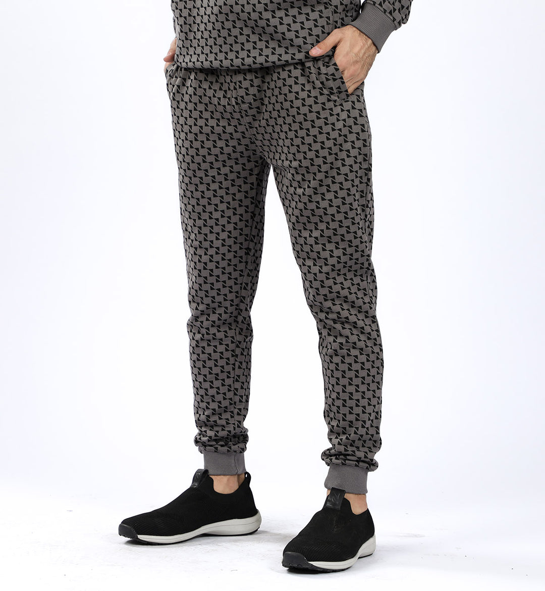 Printed Trackpants Grey