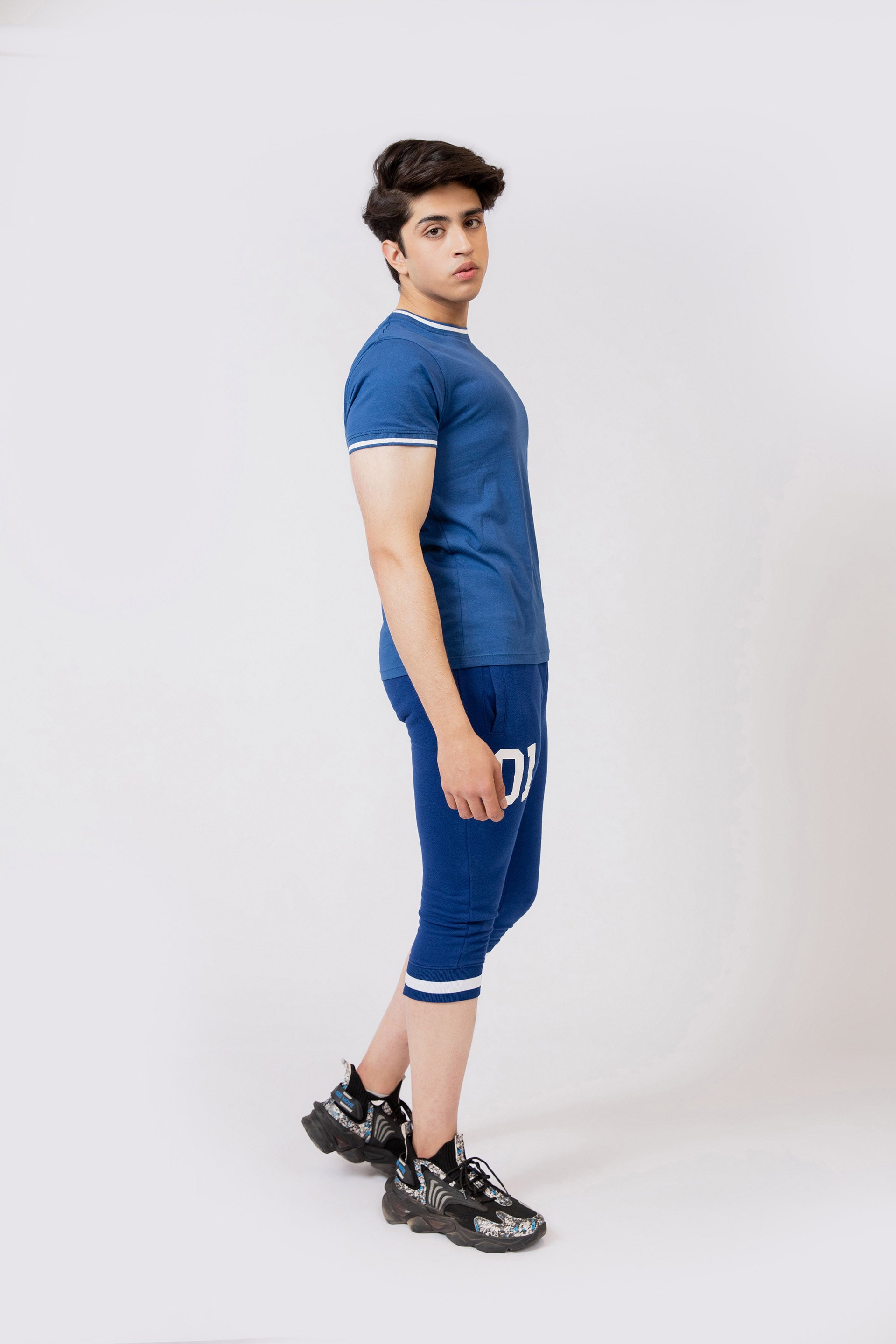3-Quarter Track Pants Blue