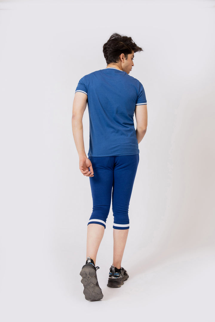 3-Quarter Track Pants Blue