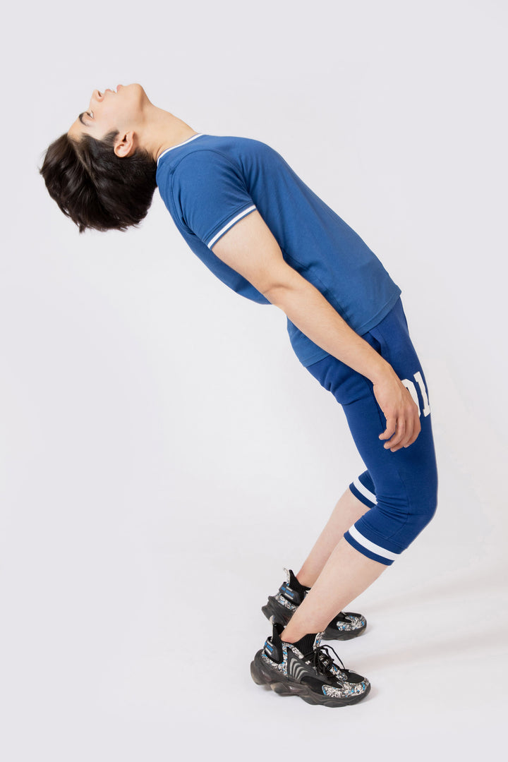 3-Quarter Track Pants Blue