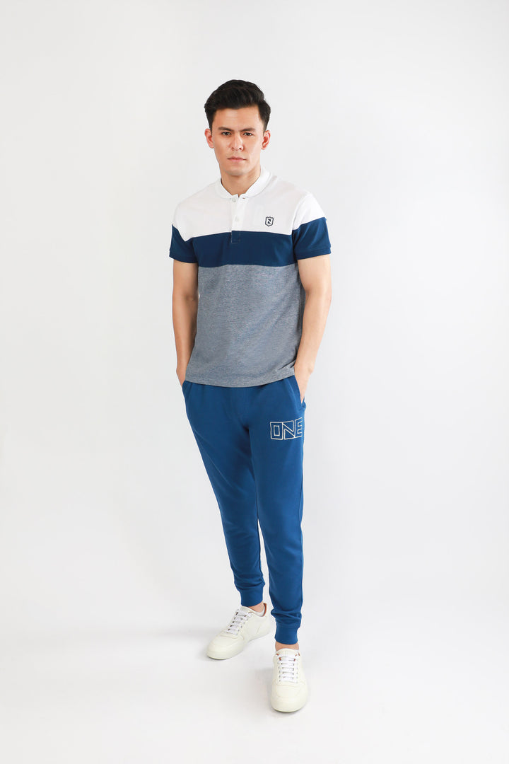 Graphic Track Pants Blue