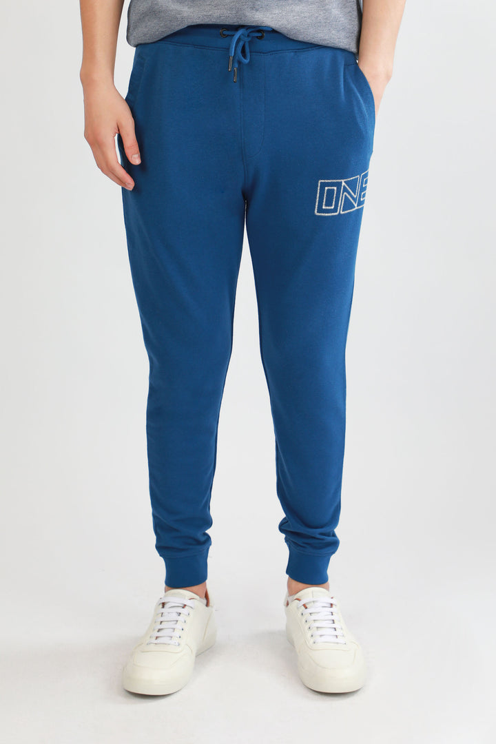Graphic Track Pants Blue