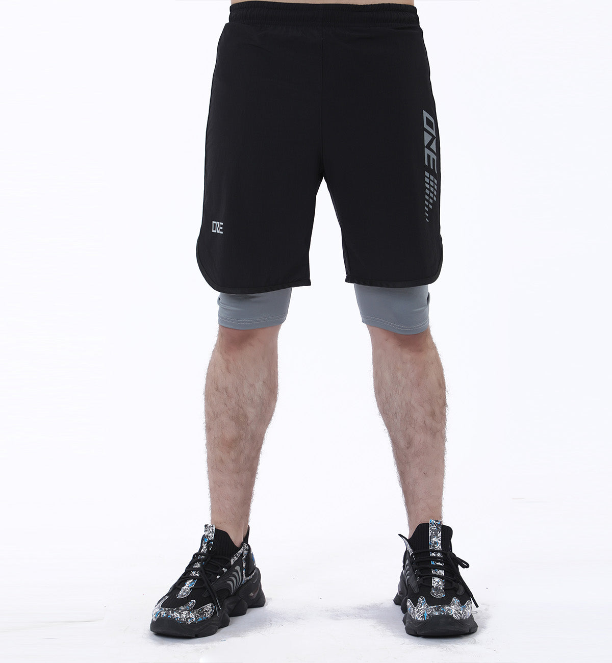 Double Shorts Black/Grey (7606689955991)