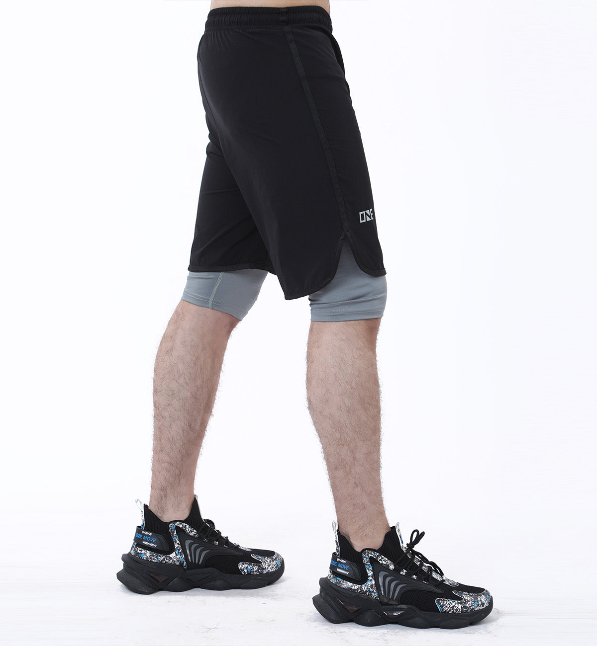 Double Shorts Black/Grey (7606689955991)