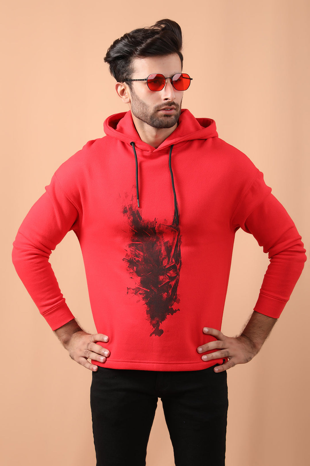 Graphic Hoodie Red (7212389925015)