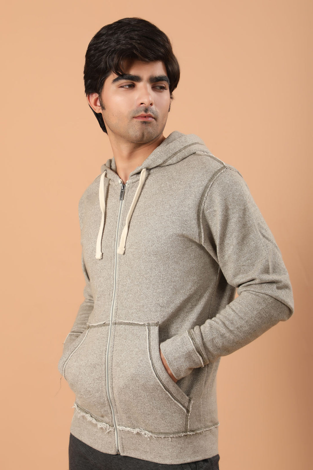 Textured Hoodie Grey (7246865105047)