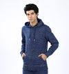 Textured Hoodie Navy