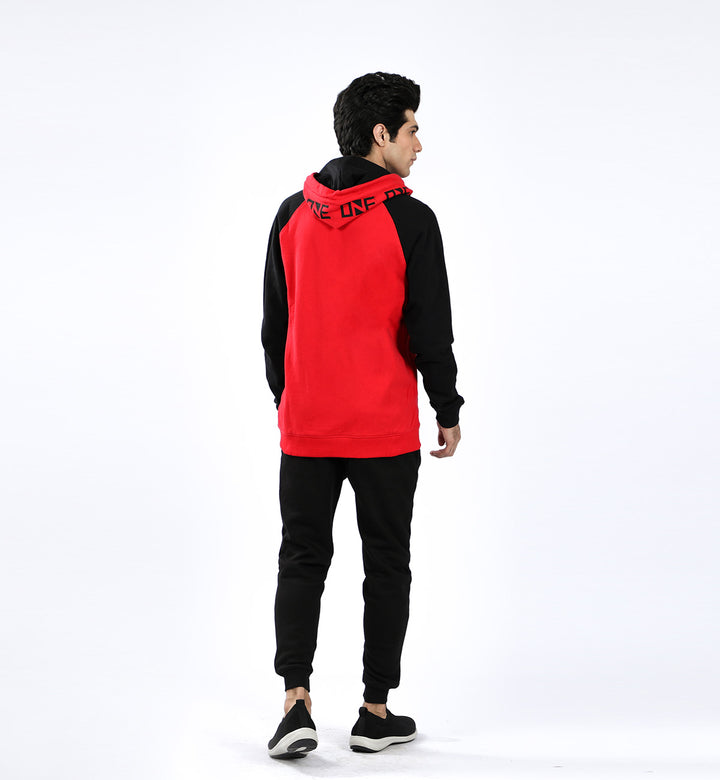 Raglan Hoodie Red/Black