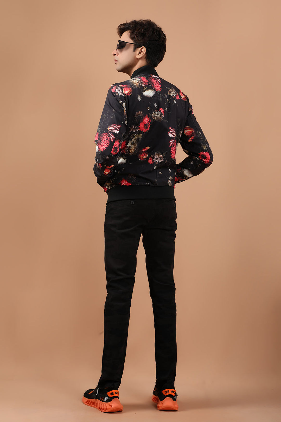 Printed Bomber Black (7254586392727)