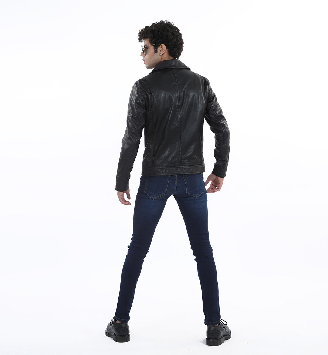 Biker Jacket Black (Genuine Leather)