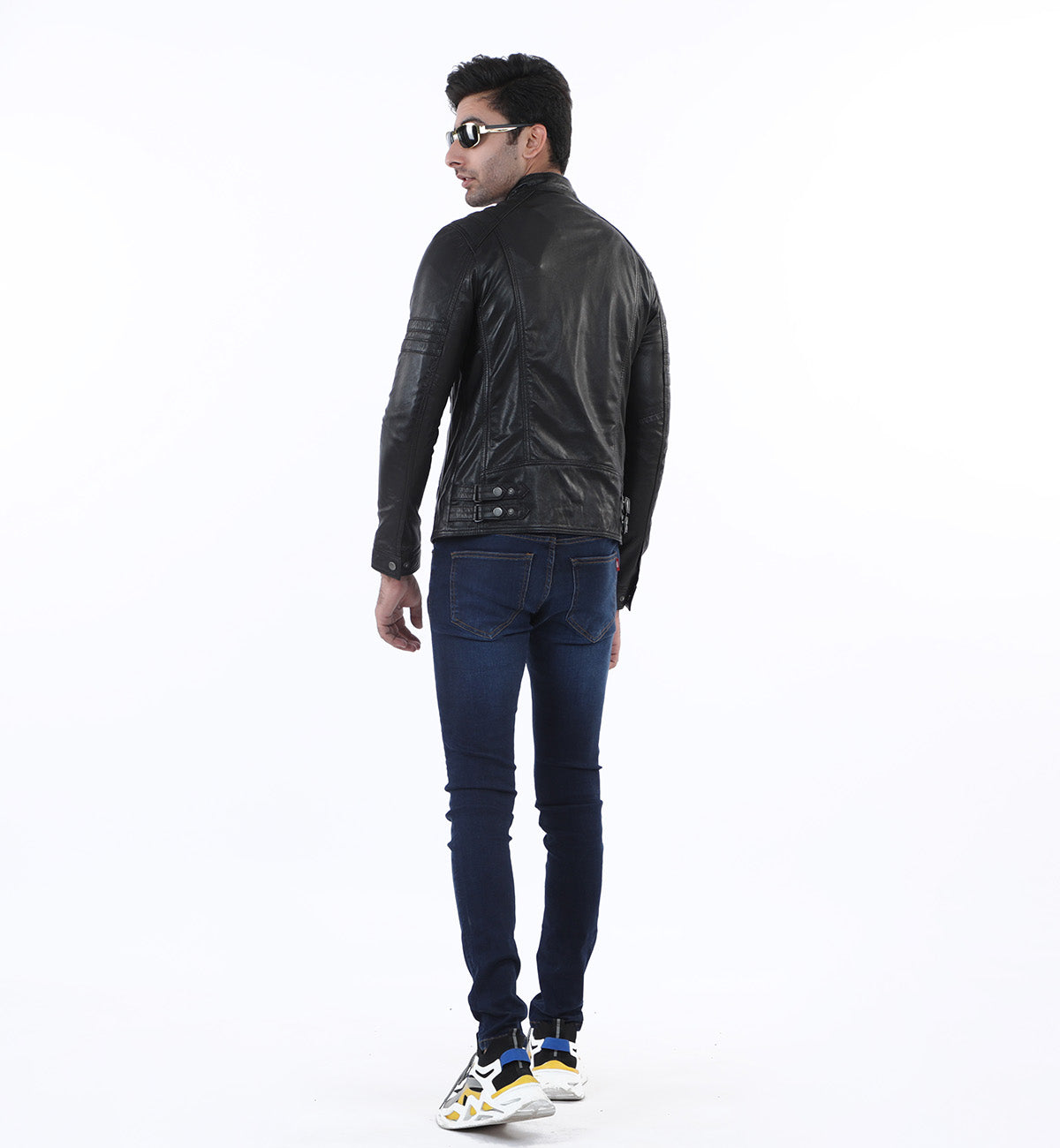 Racer Jacket Black (Genuine Leather)
